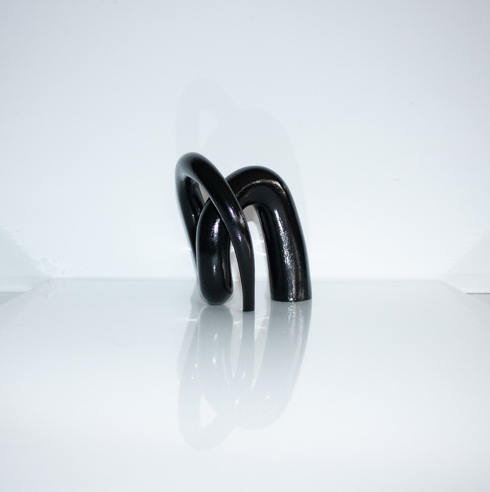 Contorted glossy black