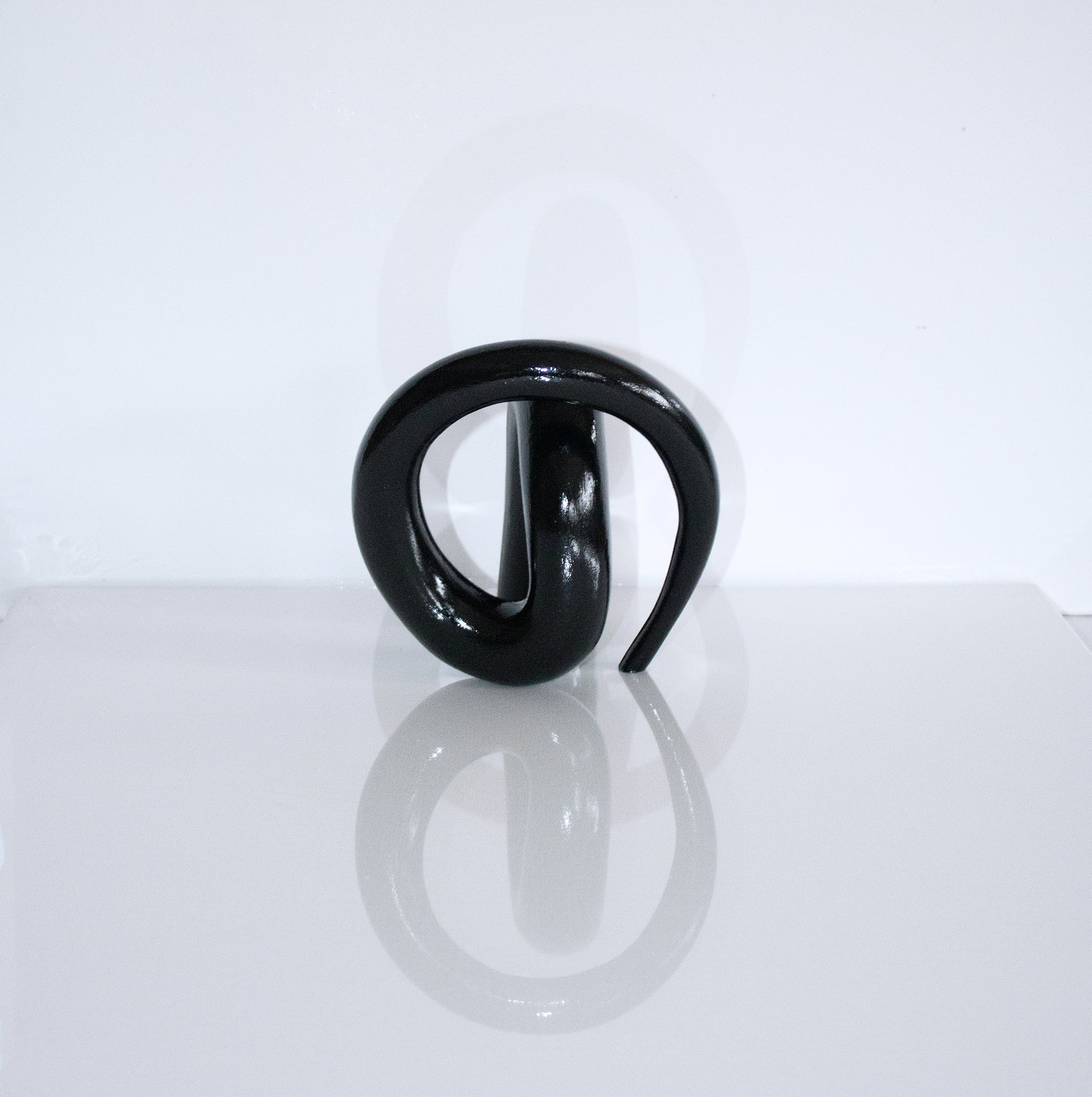 Contorted glossy black