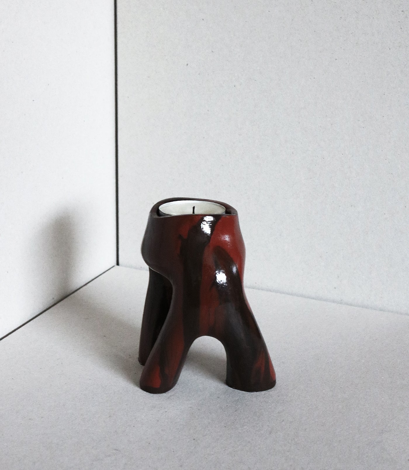 Candle holder Maroon